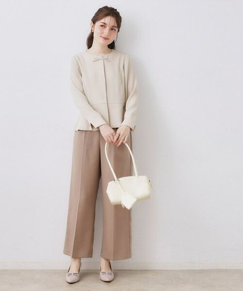 Couture Brooch / クチュールブローチ シャツ・ブラウス | リボンデザイン羽織りペプラムブラウス | 詳細5