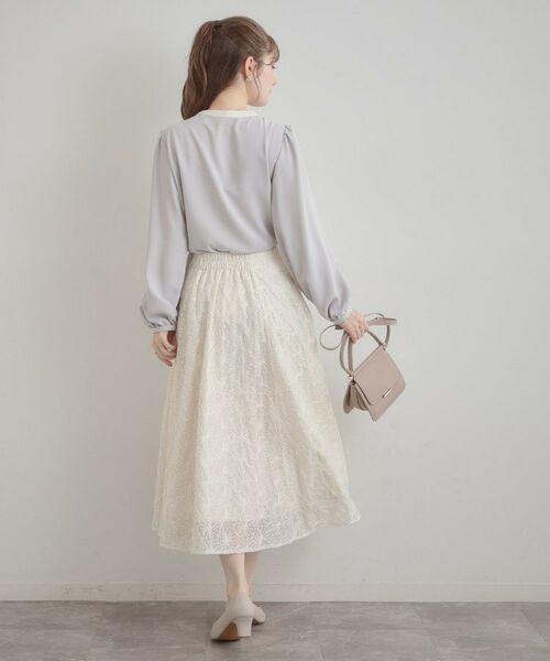 Couture Brooch / クチュールブローチ シャツ・ブラウス | 配色細リボンタイ | 詳細14