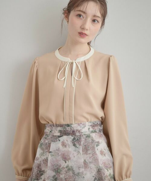 Couture Brooch / クチュールブローチ シャツ・ブラウス | 配色細リボンタイ | 詳細16