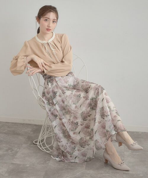 Couture Brooch / クチュールブローチ シャツ・ブラウス | 配色細リボンタイ | 詳細22