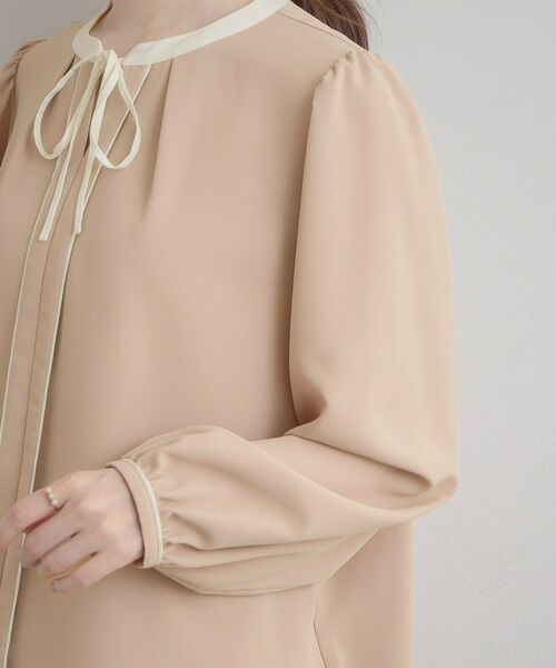 Couture Brooch / クチュールブローチ シャツ・ブラウス | 配色細リボンタイ | 詳細28