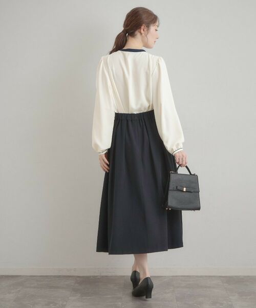 Couture Brooch / クチュールブローチ シャツ・ブラウス | 配色細リボンタイ | 詳細6