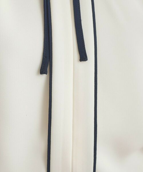 Couture Brooch / クチュールブローチ シャツ・ブラウス | 配色細リボンタイ | 詳細7