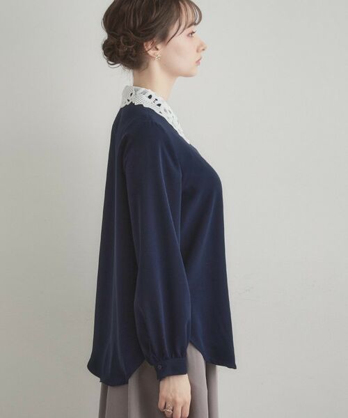 Couture Brooch / クチュールブローチ シャツ・ブラウス | レース衿ジョーゼットブラウス | 詳細16