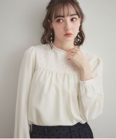 Couture Brooch / クチュールブローチ シャツ・ブラウス | レースドッキングブラウス