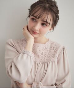 Couture Brooch / クチュールブローチ シャツ・ブラウス | レースドッキングブラウス