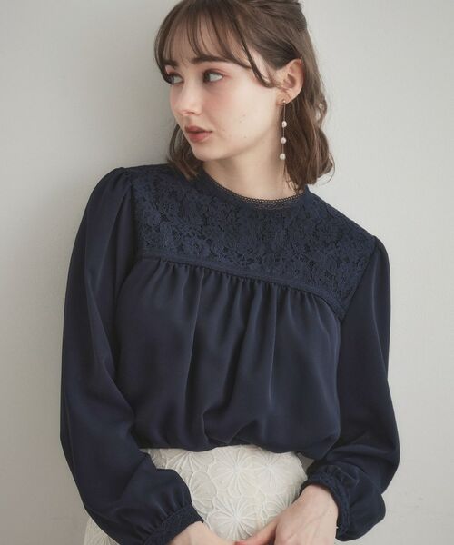 Couture Brooch / クチュールブローチ シャツ・ブラウス | レースドッキングブラウス | 詳細16