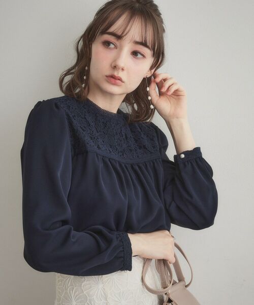 Couture Brooch / クチュールブローチ シャツ・ブラウス | レースドッキングブラウス | 詳細18