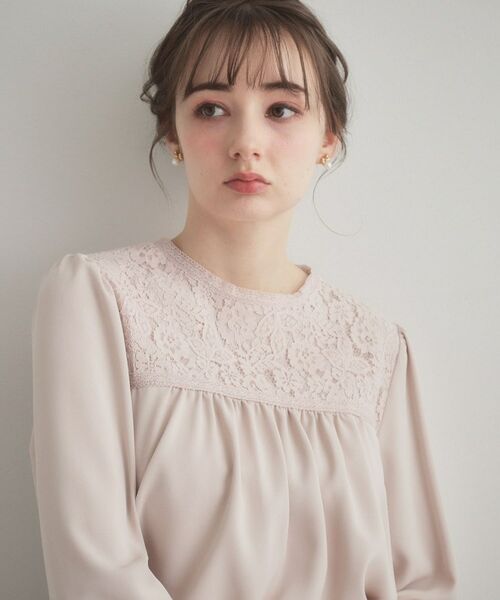 Couture Brooch / クチュールブローチ シャツ・ブラウス | レースドッキングブラウス | 詳細8