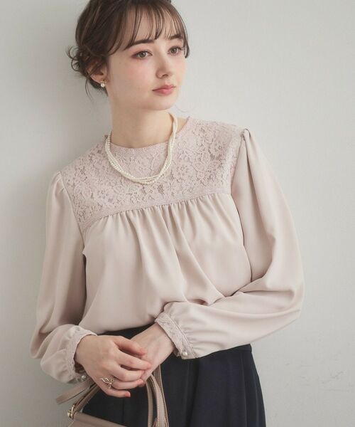 Couture Brooch / クチュールブローチ シャツ・ブラウス | レースドッキングブラウス | 詳細9