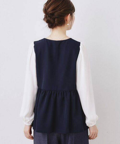 Couture Brooch / クチュールブローチ シャツ・ブラウス | フロントフリルドッキングペプラムブラウス | 詳細17