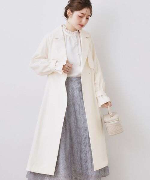 Couture Brooch / クチュールブローチ トレンチコート | 撥水ロングトレンチコート | 詳細2