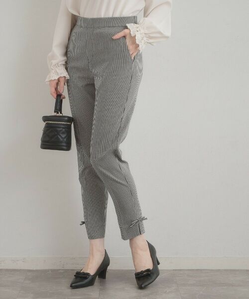 Couture Brooch / クチュールブローチ パンツ | リボンハイパーストレッチパンツ（ブラック(219)）