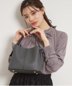 Couture Brooch / クチュールブローチ ショルダーバッグ | 2wayレザー調ハンドバッグ