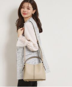 Couture Brooch / クチュールブローチ ショルダーバッグ | 2wayレザー調ハンドバッグ