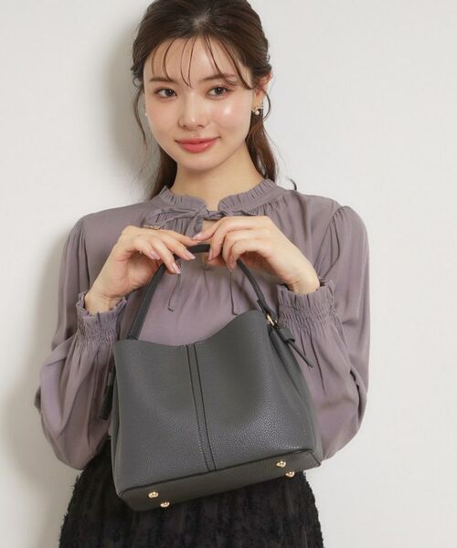 Couture Brooch / クチュールブローチ ショルダーバッグ | 2wayレザー調ハンドバッグ | 詳細3