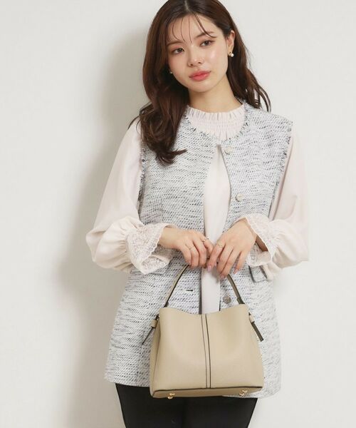 Couture Brooch / クチュールブローチ ショルダーバッグ | 2wayレザー調ハンドバッグ | 詳細5