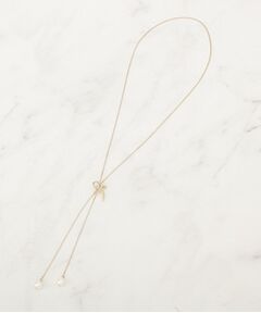 Couture Brooch / クチュールブローチ ネックレス・ペンダント・チョーカー | リボンパール調ロングネックレス