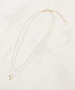 Couture Brooch / クチュールブローチ ネックレス・ペンダント・チョーカー | レイヤードパール調ネックレス