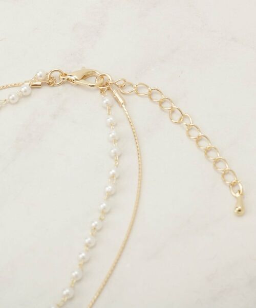 Couture Brooch / クチュールブローチ ネックレス・ペンダント・チョーカー | レイヤードパール調ネックレス | 詳細3