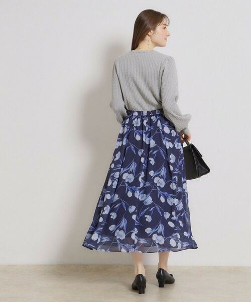 Couture Brooch / クチュールブローチ ニット・セーター | 【洗える】リボンエンブロ細ケーブルニット | 詳細3