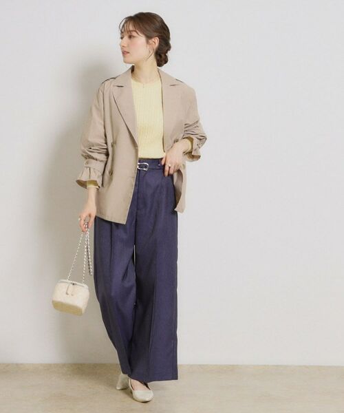 Couture Brooch / クチュールブローチ ニット・セーター | 【洗える】リボンエンブロ細ケーブルニット | 詳細9