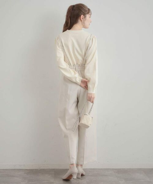 Couture Brooch / クチュールブローチ ニット・セーター | 【洗える・着映え】オーガンジーリボンタイ ニット | 詳細2