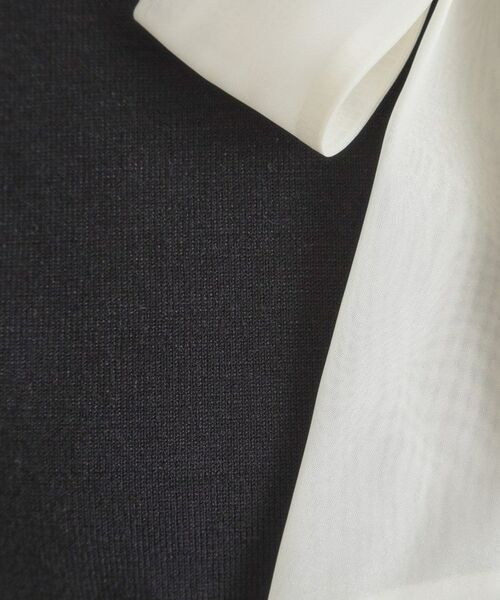 Couture Brooch / クチュールブローチ ニット・セーター | 【洗える・着映え】オーガンジーリボンタイ ニット | 詳細25