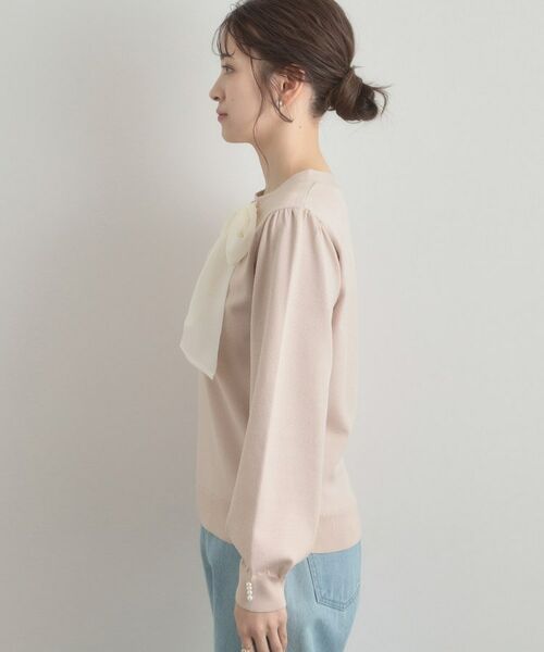 Couture Brooch / クチュールブローチ ニット・セーター | 【洗える・着映え】オーガンジーリボンタイ ニット | 詳細28