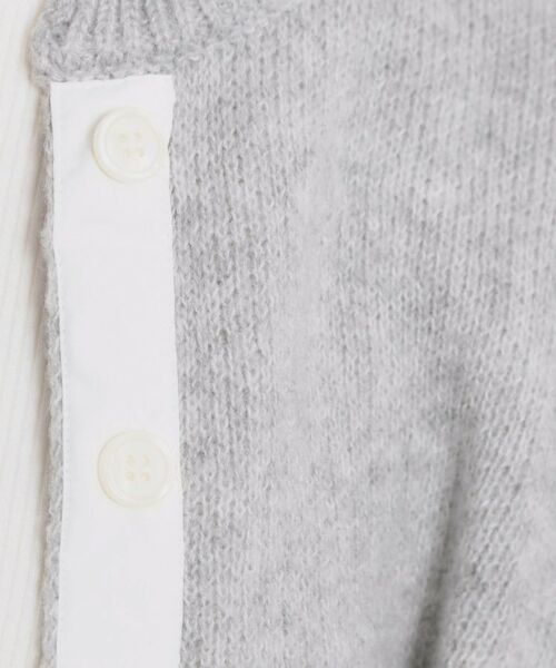 Couture Brooch / クチュールブローチ カーディガン・ボレロ | シャツレイヤード風カーディガン | 詳細14