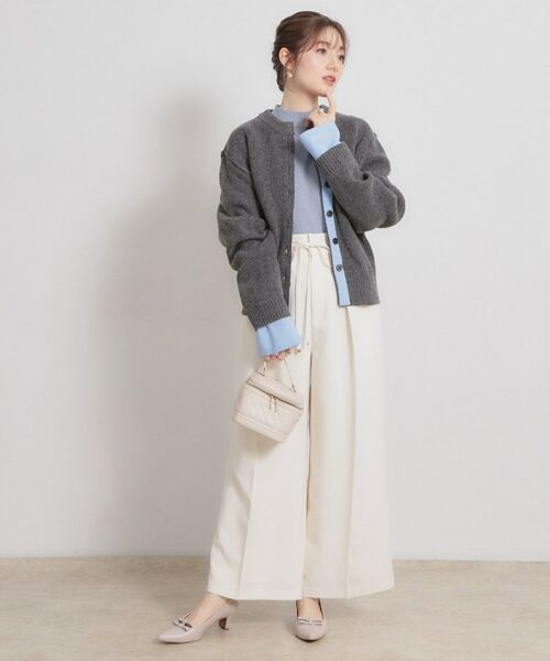 Couture Brooch / クチュールブローチ カーディガン・ボレロ | シャツレイヤード風カーディガン | 詳細19