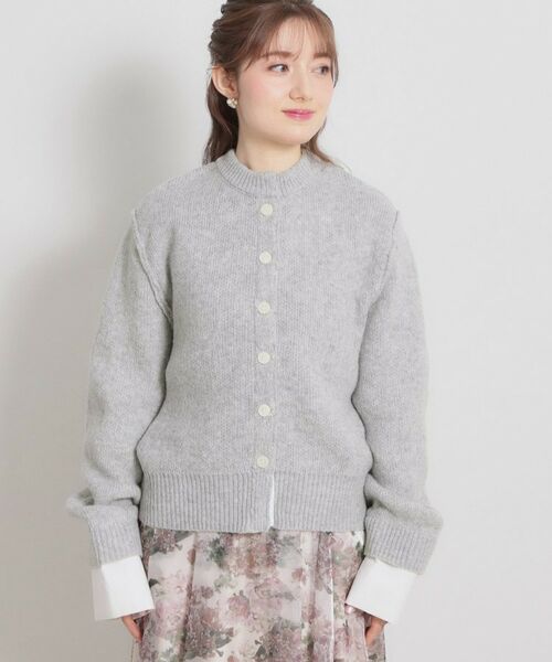 Couture Brooch / クチュールブローチ カーディガン・ボレロ | シャツレイヤード風カーディガン | 詳細22