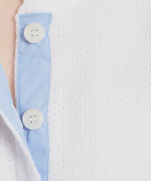 Couture Brooch / クチュールブローチ カーディガン・ボレロ | シャツレイヤード風カーディガン | 詳細7