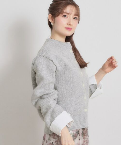 Couture Brooch / クチュールブローチ カーディガン・ボレロ | シャツレイヤード風カーディガン | 詳細9