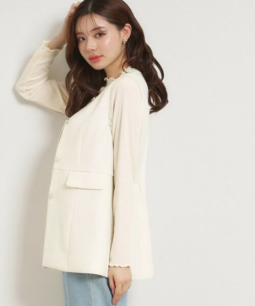 Couture Brooch / クチュールブローチ ベスト | カルゼスラブツイードジレ | 詳細3