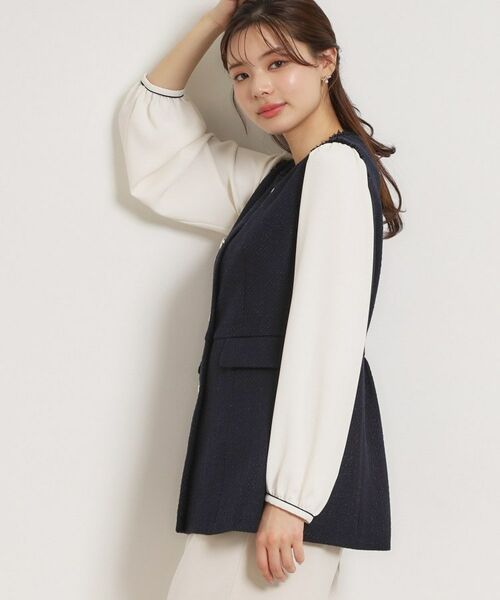 Couture Brooch / クチュールブローチ ベスト | カルゼスラブツイードジレ | 詳細9