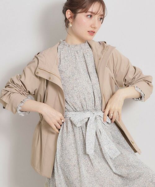 Couture Brooch / クチュールブローチ レザーブルゾン・ジャケット | 愛され撥水マンパ（ピンクベージュ(053)）