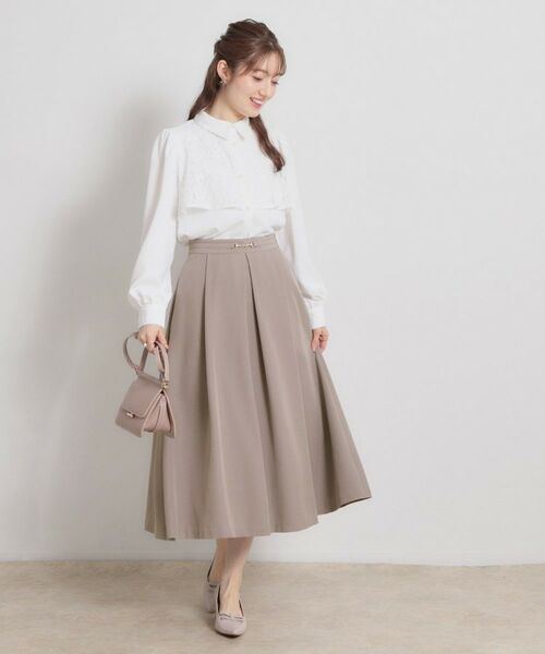 Couture Brooch / クチュールブローチ ロング・マキシ丈スカート | ビットベルトタックスカート | 詳細3