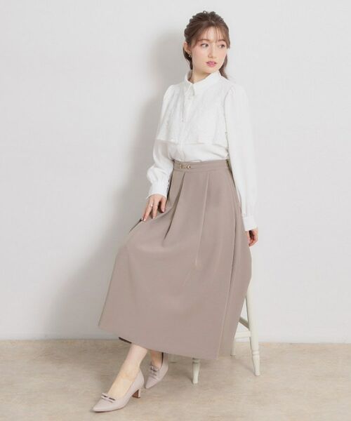 Couture Brooch / クチュールブローチ ロング・マキシ丈スカート | ビットベルトタックスカート | 詳細6