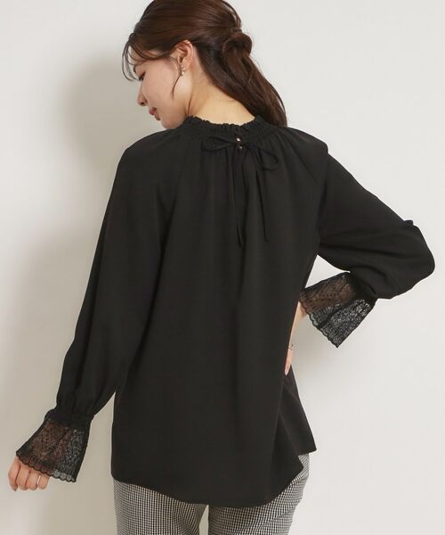 Couture Brooch / クチュールブローチ シャツ・ブラウス | レースカフスピコシャーリングバックリボンブラウス | 詳細11