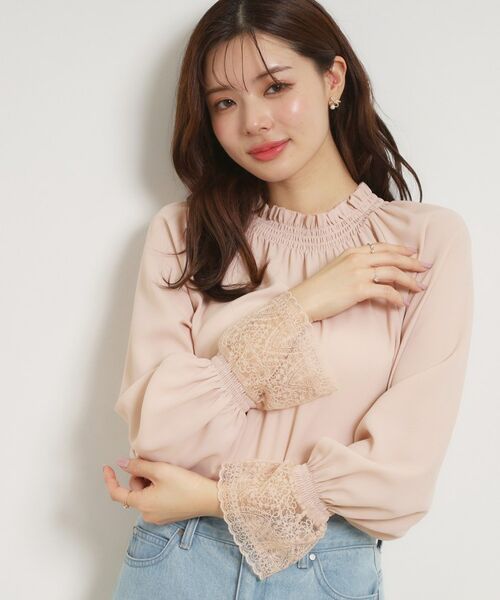 Couture Brooch / クチュールブローチ シャツ・ブラウス | レースカフスピコシャーリングバックリボンブラウス | 詳細15