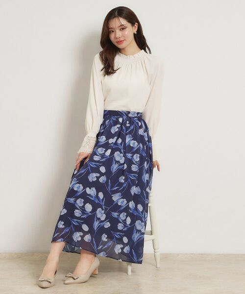 Couture Brooch / クチュールブローチ シャツ・ブラウス | レースカフスピコシャーリングバックリボンブラウス | 詳細4