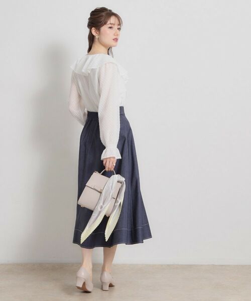 Couture Brooch / クチュールブローチ シャツ・ブラウス | ラメカットドビーフリルブラウス | 詳細11