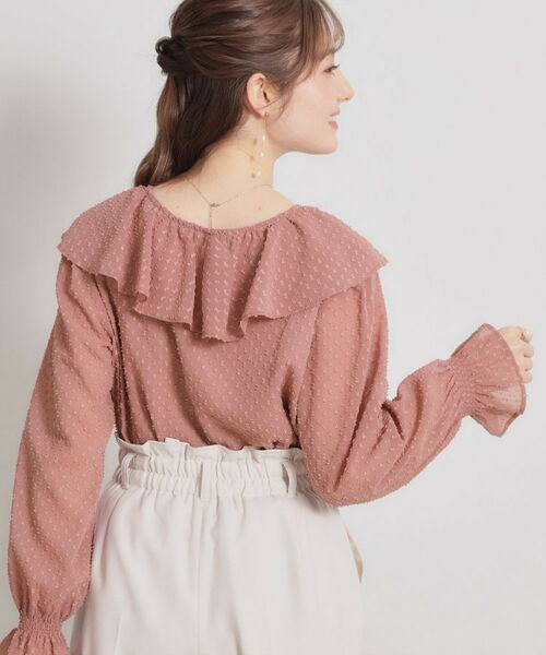 Couture Brooch / クチュールブローチ シャツ・ブラウス | ラメカットドビーフリルブラウス | 詳細16