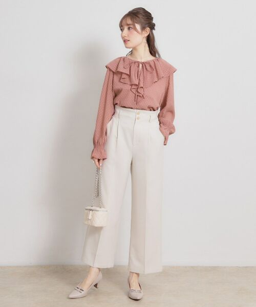 Couture Brooch / クチュールブローチ シャツ・ブラウス | ラメカットドビーフリルブラウス | 詳細18