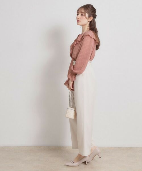 Couture Brooch / クチュールブローチ シャツ・ブラウス | ラメカットドビーフリルブラウス | 詳細19