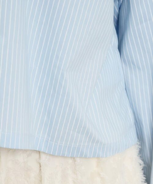 Couture Brooch / クチュールブローチ シャツ・ブラウス | 配色ストライプショートシャツ | 詳細20
