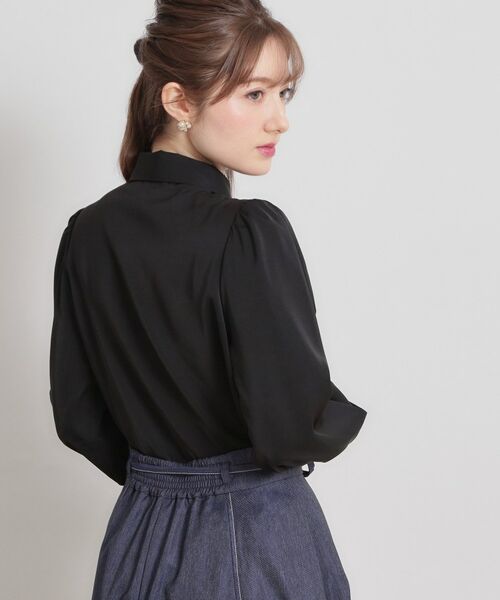 Couture Brooch / クチュールブローチ シャツ・ブラウス | 総レース切り替えパール調ボタンブラウス | 詳細10