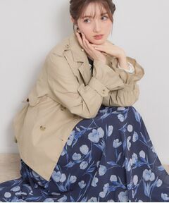 Couture Brooch / クチュールブローチ トレンチコート | 撥水ハーフトレンチコート