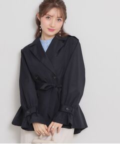 Couture Brooch / クチュールブローチ トレンチコート | 撥水ハーフトレンチコート